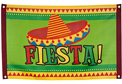 Boland 10201482 Bol54405 Fiesta flagga 90 x 60 cm, vuxen, flerfärgad