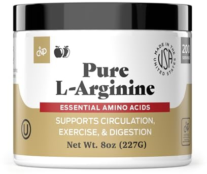 Pure Bulk L-Arginine Powder Supplement - Plus Arginine 8oz (227g) 60 Servings Amino Acid & Nitric Oxide