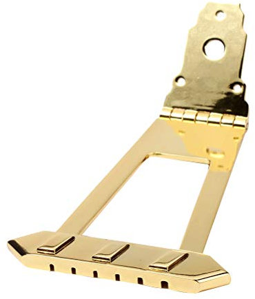 Supvox 6-Saiten Gitarren-Saitenhalter Quadratisches Saitenhalter Für Jazzgitarre, Metall, Gold