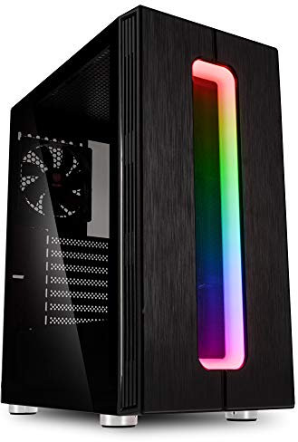 Kolink Nimbus RGB Midi-Tower, Tempered Glass - schwarz