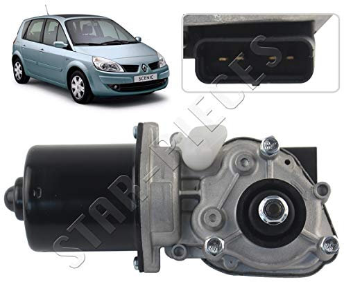 Motor limpiaparabrisas compatible para Scenic 2 y Grand Scenic 2 (2003-2009) 7701056003, 53565202, 53565222