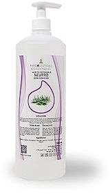 PHYSIOCEUTICALS - Aceite de Masaje Neutro con Romero 1000ml - Aceite Corporal con Bomba Dosificadora, Base Neutra de Parafina para Masajes Profesionales - Aroma Natural de Romero