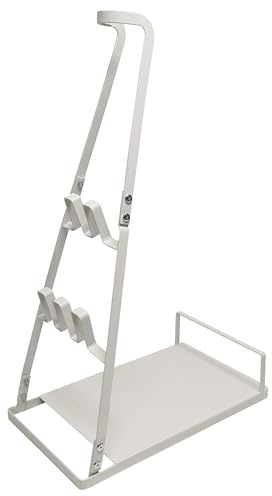 vhbw Staubsaugerhalter Ständer kompatibel mit Bosch Serie 4 Flexxo 25.2V Akku-Staubsauger, Handstaubsauger Weiß