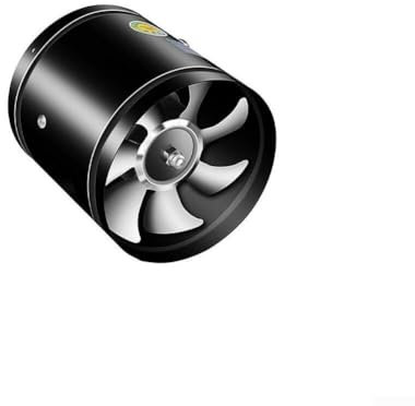 CioNeL Aspiratore for Tubi in Linea da 200 mm, aspiratore for condotti di Estrazione fumi da 8 Pollici, Funzionamento Silenzioso, 1050 m³/h, for Bagno, Cucina(Black)