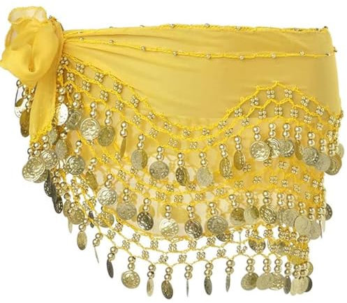 BIKPRST Bauchtanz Hüfttuch Damen Bauchtanz Gürtel Glitzer Damen Rock Pailletten Rock Tanzkleid Rave Outfit Hüfttuch Kostüm Für Damen Mädchenbauchtanzkostüme Für Damen