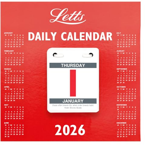 Letts of London Daily Tear-off Calendar 2026 26-TDTC