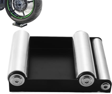 Precio de limpieza de soporte de rodillos de neumáticos para motocicletas, portaborde giratorio | Herramienta de mantenimiento para brillo de neumáticos, accesorios de reparación de bicicletas para