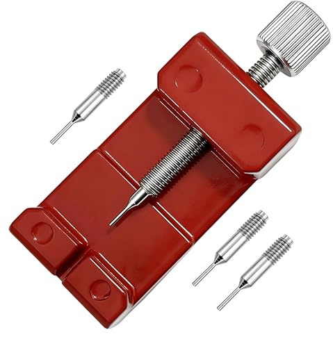 HiCycle2 Metallklocka band länkstift borttagare klocka reparation verktygssats röd