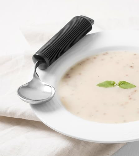 Sigmobility - Cucchiaio Pieghevole per Persone con Presa Debole, Artrite, Anziani, ecc.