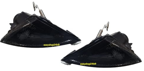EASYSHOP24H Set 2 Fanale Fanalino Freccia Anteriore Sinistro e Destro Per Lancia Ypsilon da 1996 a 2000 Luce Indicatore Di Direzione Lampeggiatore Con Portalampade e Lampadine
