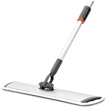 Trapeador - Trapeador en Aerosol para Limpieza de Pisos de Madera, trapeador de Polvo de Microfibra con rociador de Tanque de Agua con Giro de Grado Que Incluye Almohadillas Reutilizables de