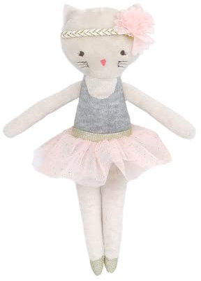 MON AMI Kacie the Kitty Ballerina Animal Doll 9/23 cm | Soft Stuffed Cat Plushie with Pink Tulle Dress | Ballet-Themed Plush Toy for Snuggles, Gifting & All Ages