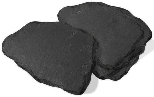 mtb more energy Lot de 5 plaques en ardoise - 22 x 15 cm - Forme naturelle - Pour écrire ou graver soi-même - Pour cadeaux, bricolage, maison, jardin