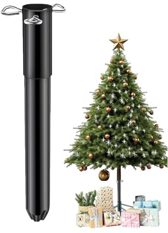 Biniveil Extensor de altura de la base del árbol de Navidad, elevador de árbol de Navidad para altura, Poste de extensión de base de árbol de Navidad artificial, Soporte elevador para árbol de Navidad