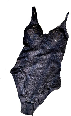 GIOS Body in pizzo elasticizzato senza ferretto art. 515-5, Nero