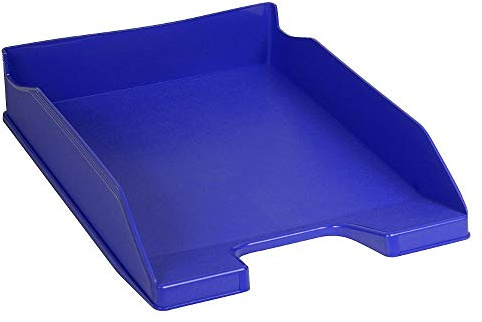Exacompta - Ref 113101D - Forever Collection - Letter Tray Combo Midi - 347 x 255 x 65mm in Size, Suitable for A4 Documents, Vertically Stackable - Cobalt Blue