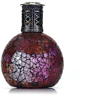 ASHLEIGH & BURWOOD Lampada profumata, bocciolo di rosa, piccola, 30-40 minuti di combustione, realizzata a mano, cremisi e rosa