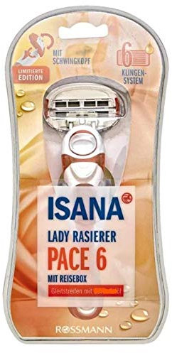 ISANA Pace 6 Lady Rasierer 6 Klingen System, 1 Set