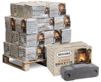 Rekord Braunkohlebriketts in Papierverpackung 300 kg (30 x 10 kg)