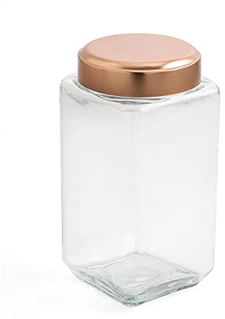 Quid B&w Tarro Vidrio Tape Metal Cobre 1,65l Sodo Reciclable