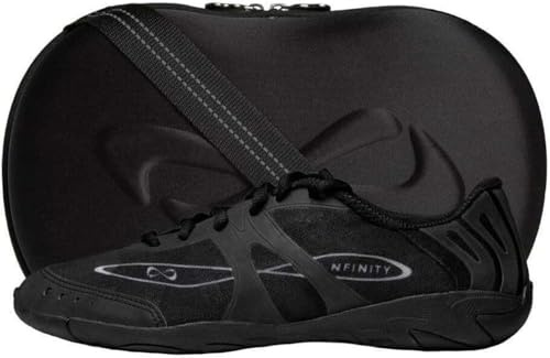 Nfinity Vengeance Black Cheer Shoes for Women – High-Performance Indoor Gym Sneakers for Cheerleading, Dance, and Sports Training – Lightweight and Durable for Competition