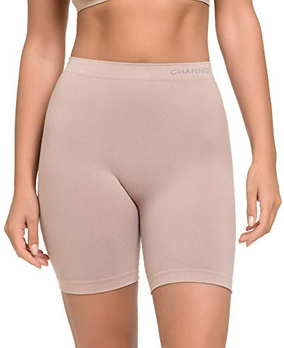 Channo Faja pantalón Algodón Reductora Moldeadora Sin Costuras. Tejido Suave y con Elasticidad (Visón, L)