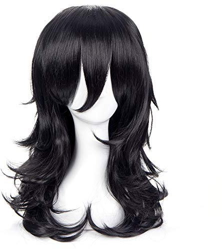 OSIAS Anime Cosplay peruk, halloweenperuk, med gratis perukstativ (Azawa Shouta)