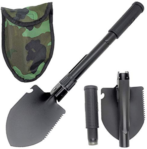 VERK GROUP Klappschaufel mit Tasche - Camping & Outdoor (Schwarz)