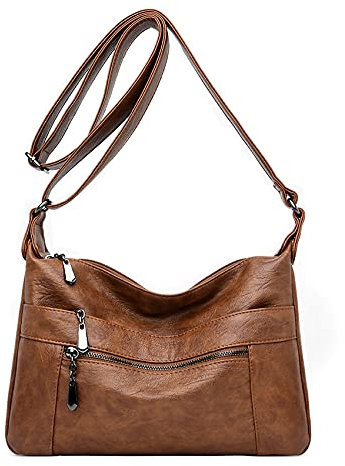 Sacmill Damen Crossbody KleineHandtasche Kleine Geldbörse Weichem Leder Geldbörsen Schulter Hobo Umhängetasche mit Taschen