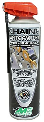 GRASSO A CATENA MOTO MINERVA CATENA WHITE FACTORY ADESIVO BIANCO PER STRADA OFF ROAD-CROSS (AEROSOL 500 ml)