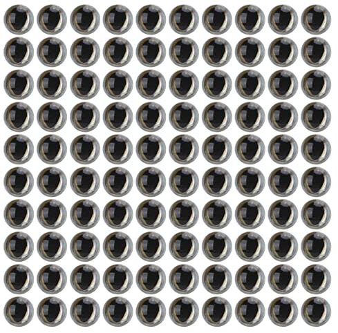 Occhi per esche da pesca, adesivi per esche realistici 3D da 5 mm/0,19 pollici materiale fai da te per legare mosche artificiali accessori per la pesca strumento per la creazione di esche da pesca
