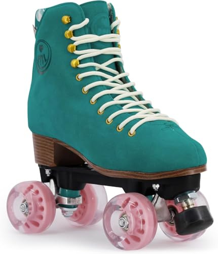 BTFL Pro Roller Skates for Women & Men with Height Adjustable stoppers - Ideal for Rink, Artistic and Rhythmic Skating (Liam, 36)