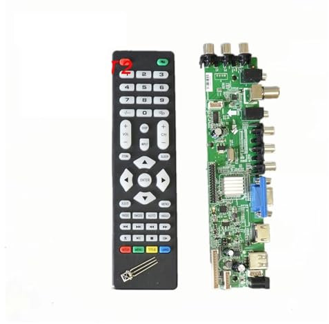 Yhytgbhk Carte Pilote LCD Universelle DS.D3663LUA.A81.2.PA V56 V59, Compatible DVB-T2, Carte TV Universelle 3663