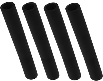 Abaodam Lot de 4 Manchons en Mousse Antidérapants pour Poignée de Laisse de Chien, Housse Éponge Nbr Noire, Dimensions L190mm X Ø22mm, Accessoires Confort pour Promenade D’Animaux de Compagnie