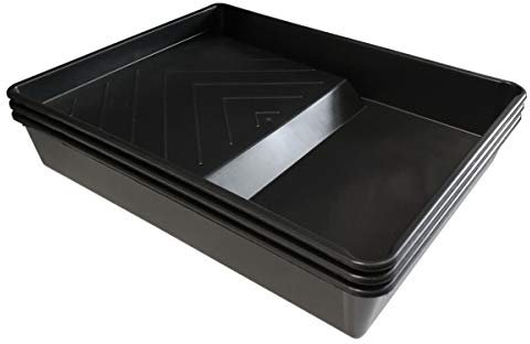 (Pack of 3) 9 Professional Plastic Roller Trays Decorators Painting Paint Tray