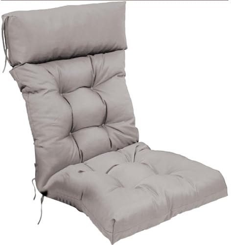 FloAPa Gartenstuhlauflagen Hochlehner Extra Dicke Sitzauflagen Sitzpolster Set für Gartenstühle Outdoor Stuhlkissen Polsterauflagen UV-Beständig Sitzkissen Hochlehner Auflagen,001,125 * 55