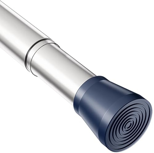 Aste Per Tende Senza Forare Asta Telescopica Tenda Bacchette Tende a Pressione Estensibile Bastoni Per Tende Allungabili Argento 73-145CM