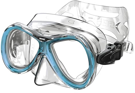 Seac Capri SLT, máscara de Buceo para Hombres, Mujeres y niños, Ideal para Practicar Snorkel en polímero hipoalergénico sin ftalatos