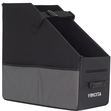 Keeper Box 2.0 - Caja plegable para bicicleta, solución de almacenamiento de bicicletas, apta para bicicleta, mantén la bicicleta vertical en el maletero del coche para ahorrar espacio (negro con
