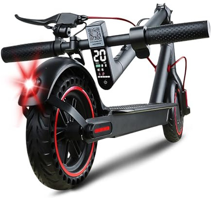 QnQ Trottinettes Électriques Adulte, 2025 Trottinette Pliable 8,5, Moteur 500W/25KM/H Autonomie 20KM, Pneus Nid d'abeille Increvables, Contrôle Via APP et Affichage LED,Batterie 36V 7.5Ah, Max 120kg