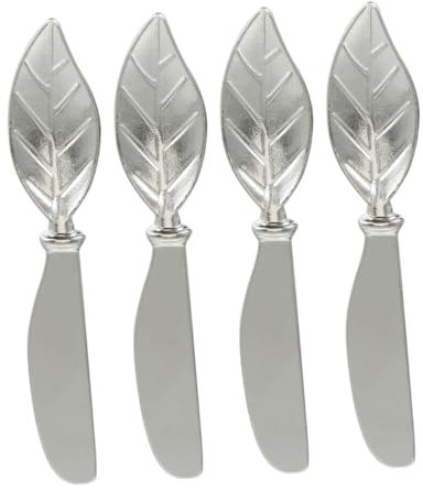 ULTECHNOVO 4pezzi Coltello Per Spalmare Formaggio in Zinco Utensile Per Spalmare Spalma Per Coltello Per Taglieri Spalma Per Antipasti