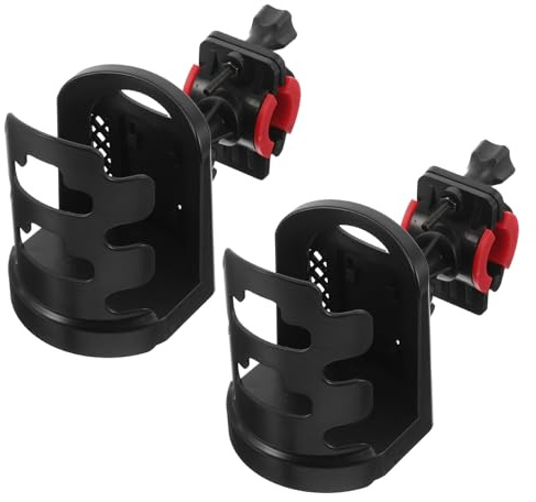 Anneome Lot de 2 Porte-Bouteilles pour Vélo Support Rotatif 360° Porte-Gobelet Réglable en Plastique pour VTT et Vélo de Route Accessoire pour Guidon 39 Extérieur Réutilisable