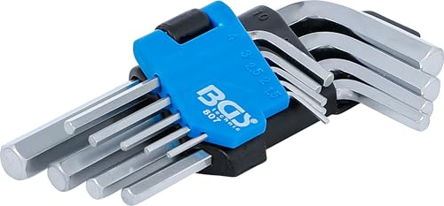 BGS 807 | Serie di chiavi ad angolo | corte | esagono interno 1,5 - 10 mm | 9 pz.