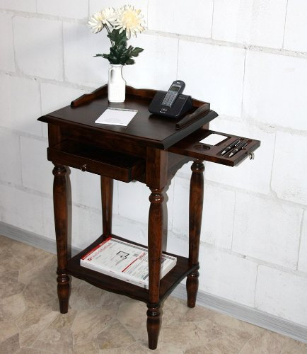 Massivholz 49x81x37cm Konsolentisch Telefontisch Beistelltisch Holz massiv Kolonial
