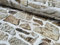 Tissu d'ameublement en coton pour mur de briques Beige 280 cm de large Vendu au mètre