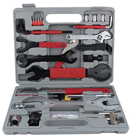 Cocoarm Fahrradwerkzeugset Fahrrad Werkzeugkoffer Werkzeug Set Profi Multitool Fahrradwerkzeug für Fahrrad Montagearbeiten und Reparaturen 44-teiliges Werkzeugset mit Tragekoffer und Multitool