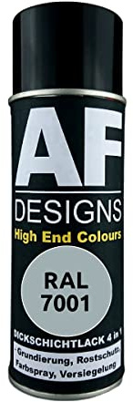 Alex Flittner Designs Rostschutzlack 4in1 RAL 7001 Silbergrau Metall Schutzlack Spray Rostschutzfarbe Sprühdose