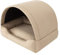 DOGGY Hundehöhle Hundebett Katzenbett Hundehütte Haustierbett Hundehaus Hundeliegen Hundesofa Korb Sofa Hundekissen Schlafplatz, Beige, 82x58 cm