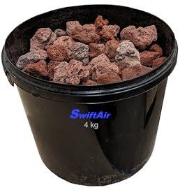 4KG Lava Rocks for Gas BBQ Fire pit Aquarium Chiminea Garden (4kg - 2cm to 4cm Approx)