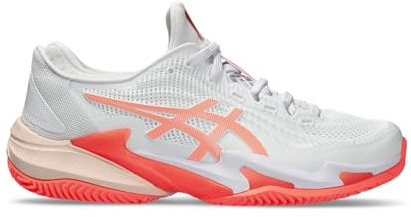 ASICS 1042A221-103 Court FF 3 Clay Women White/Sun Coral UK 6